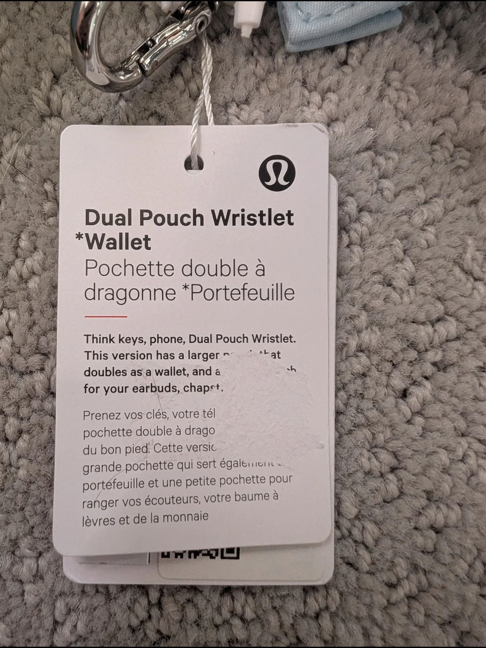 lululemon athletica Dual Pouch Wristlet Wallet in Light Blue